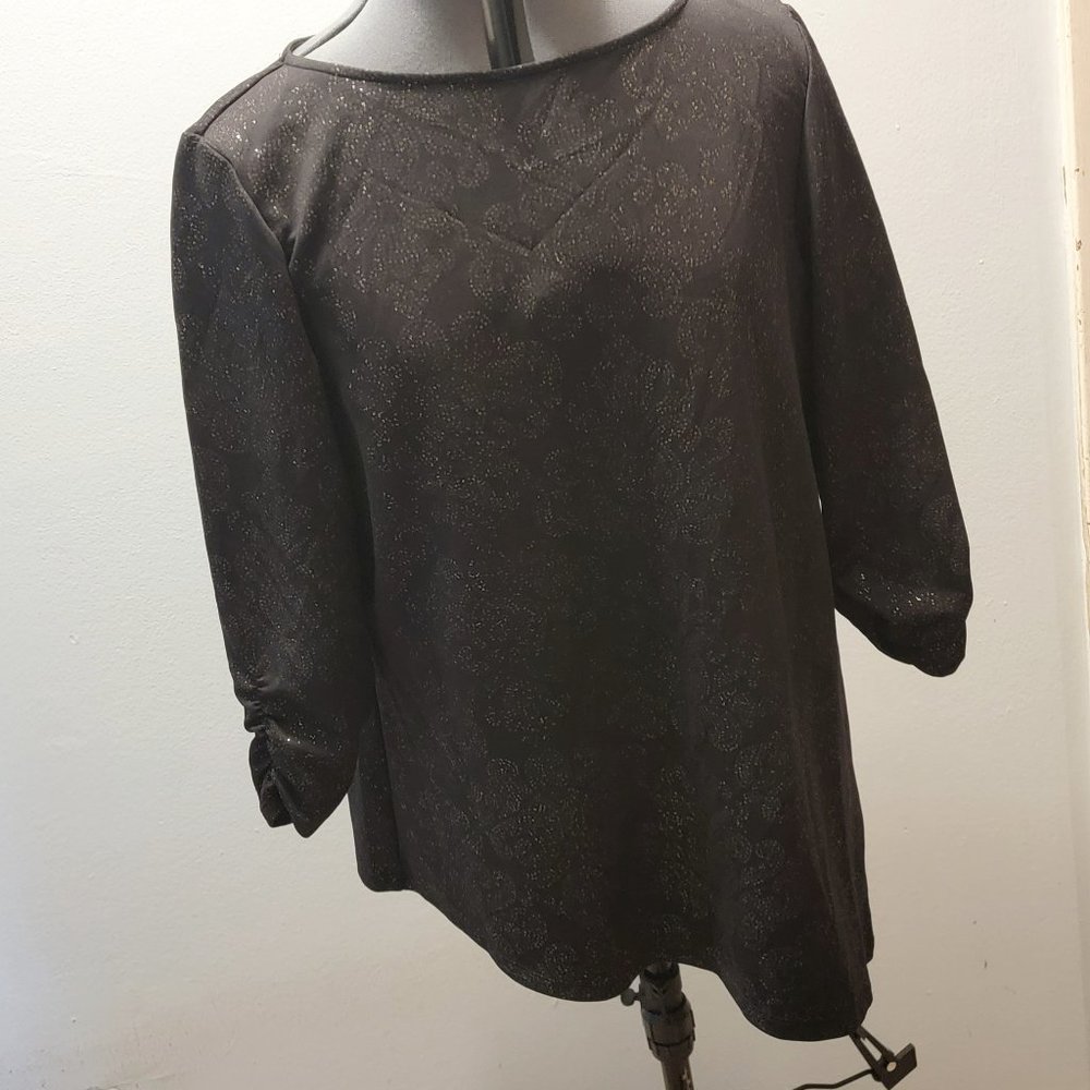 3/4 Sleeve Glitter Tunic